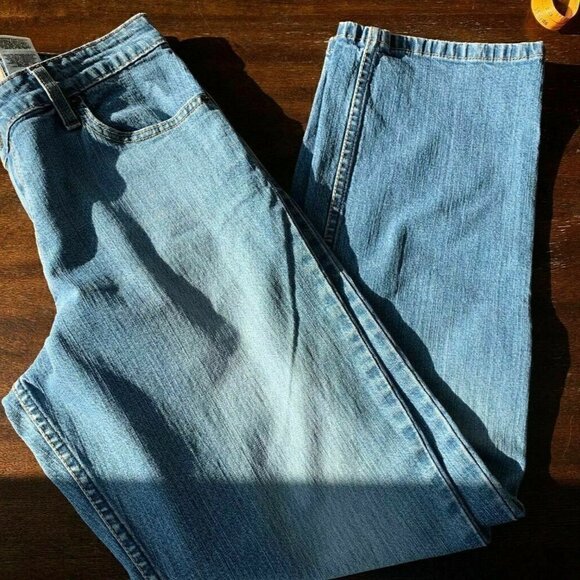 - Levis Strauss Signature Womens Mid Rise Straight Leg Denim Blue Jeans 10… - Picture 6 of 6